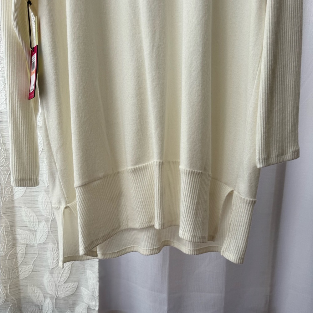 Vince Camuto White Relaxed 3/4 Sleeve Tunic - Picture 5 of 6